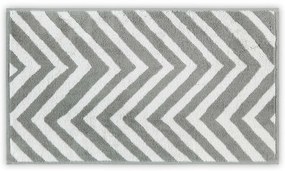 Fehér-szürke pamut törölköző 33x33 cm Chevron – Foutastic