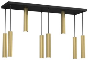 Csillár zsinóron RAITO 8xGU10/8W/230V sárgaréz