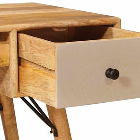 vidaXL Íróasztal fiókkal Barna 110 x 55 x 76 cm Tömör Mangófát