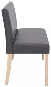 szürke műbőr pad 139,5 cm