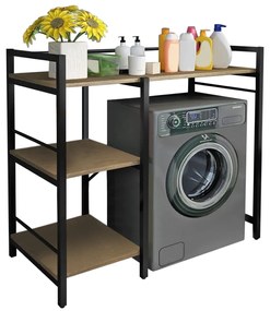 BARNET mosógép feletti polc, tölgyfa