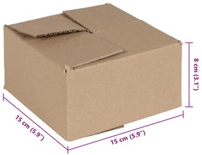 Összecsukható doboz 50 db 15x15x8 cm karton