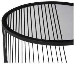 Kerek tárolóasztal szett üveg asztallappal 2 db-os Trento – Premier Housewares