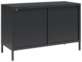 Fekete fém tálalószekrény 100x64x40 cm Luna – Støraa