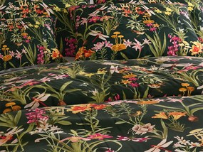 Mikroszálas ágynemű MYSTIC GARDEN sötétzöld Ágyneműhuzat mérete: 2 db 70 x 90 cm | 200 x 220 cm