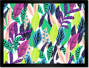 Poszterek keretben 40x30 Színes kompozíció Levél