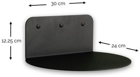 Szürkésbézs fém fali polc 30 cm Flex – Spinder Design