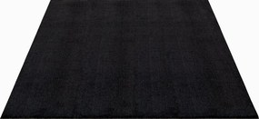 Fekete plüss shaggy szőnyeg, 80x250cm, Star Shaggy