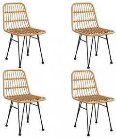 5 részes polyrattan kerti étkezőgarnitúra