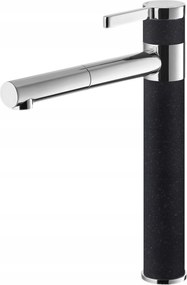 Mosdó Csaptelep Fekete Álló Flusso fürdőszobai csaptelep Magas