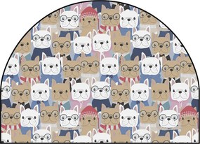 PIPPER. Védő textil falmatrica – Ív – Bulldogok Méret: 83x60cm, Indíték: név nélkül