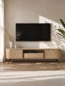Luvio TV-szekrény 196 cm fiókkal - cremona tölgy