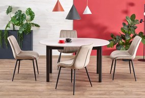 Ringo étkezőasztal kasmír/fekete 102-142cm