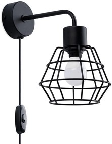 Sollux Lighting Suba oldalfali lámpa 1x15 W fekete SL.1164