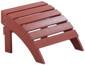 Piros lábtartó kerti székhez ADIRONDACK Beliani