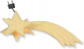 Fa üstökös megvilágított betlehem 12,5cm hosszú