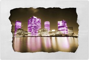 Poszterek 120x80 Anglia lila felhőkarcolói