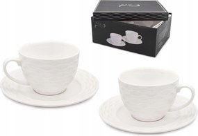 Kávéscsésze Szett 2 Személyes Bella Fiore Porcelán Csészealjjal