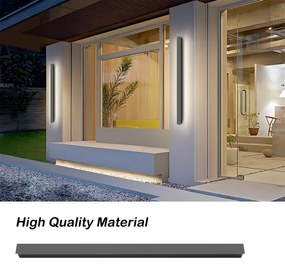 Brilagi - LED kültéri fali lámpatest LINEAR LED/22W/230V 3000K IP65 antracit