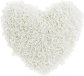 Díszpárna ROMEO HEART 45x45 cm, fehér