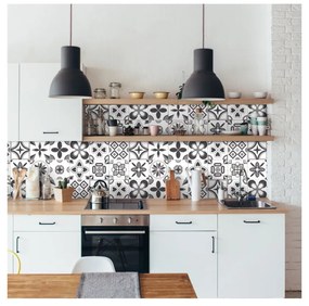 Wall Decal Cement Tiles Azulejos Erico 24 db-os falmatrica szett, 15 x 15 cm - Ambiance