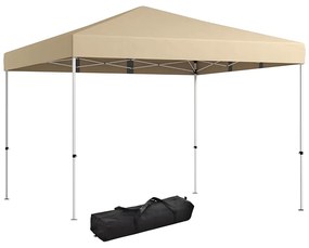 Pavilon hátfallal, zsebekkel 3x3x2,8 m, bézs