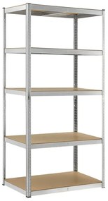 Juskys Polc 200x100x60 cm - ezüst