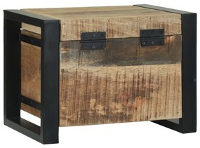 Tárolóládák 40x30x30cm Tömör mangófa és fém