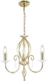 Elstead Lighting AEGEAN AG3-POL-BRASS Csillár 3x60W/E14