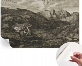 Dekoratív öntapadós fotótapéta Hálószobába Hegyi utazás 416x254 cm