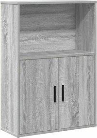 vidaXL szürke sonoma színű szerelt fa könyvespolc 60x24x85 cm