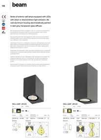 Redo 9907 - LED Kültéri fali lámpa BEAM LED/5W/230V IP54