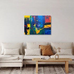 Kép - Absztrakció (üvegen) (70x50 cm)
