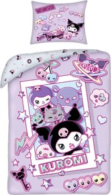 Hello Kitty Kuromi Chaos ágyneműhuzat 140×200cm, 70×90 cm microfibre