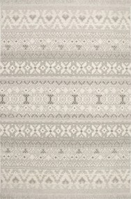 Tempo Natural-f Poncho Agnella Cikk-cakk Szürke Gyapjú Szőnyeg 200x300 cm