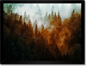 Poszter fekete keretben 40x30 Őszi táj Hegyek