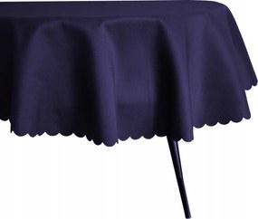 Abrosz Foltálló Ovális 160X220 CM Sötétkék Lenvászon Szerkezet Ovális Asztal Karácsony