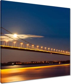 Vászonkép 60x60 Híd az éjszakában