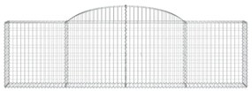 9 db íves horganyzott vas gabion kosár 300x30x80/100 cm