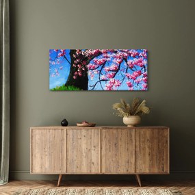 Kép festett cseresznyevirágok (120x50 cm)