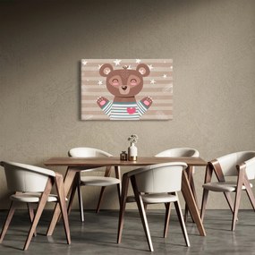Kép - szerető mackó (90x60 cm)