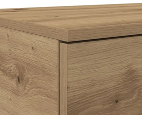 Ágy Fiókok Kézműves Tölgy 75x36,5x16,5 cm Műanyag