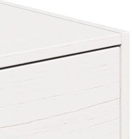 Éjjeli asztal fiókkal Fehér 50 x 32.5 x 24 cm Tömör fenyőfa