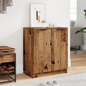 antik fa színű szerelt fa cipőszekrény 59 x 35 x 70 cm