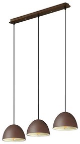 Ideal Lux - Csillár zsinóron FOLK 3xE27/60W/230V barna