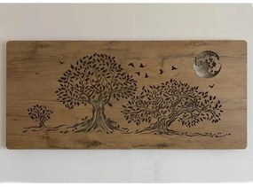 Li-Go 5042/DUB2 - LED fali dekoráció LED/24W/230V 110x50 cm tölgy/három tölgy