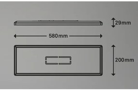 Briloner 3394-014 - LED Mennyezeti lámpa FREE LED/22W/230V 58x20 cm