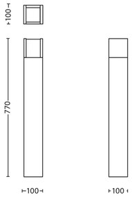 Philips 16462/93/16 - LED Kültéri lámpa MYGARDEN ARBOUR LED/6W/230V IP44