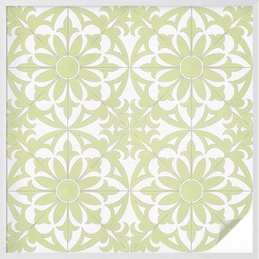 Ablakfólia Szélvédő Adatvédelem Zöld dísz 100x100