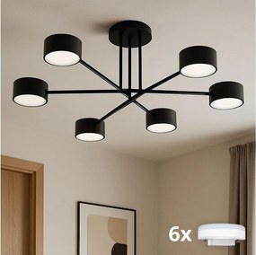 Brilagi - LED felületre szerelhető csillár MONO 6xGX53/13W/230V fekete